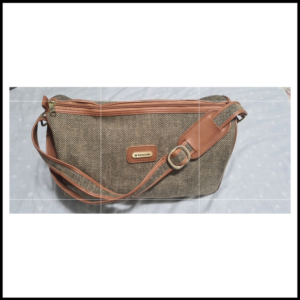 Samsonite Brown and Tan Travel Bag